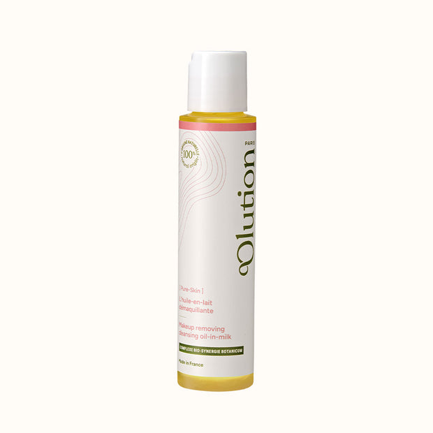 Makeup removing cleansing oil-in-milk