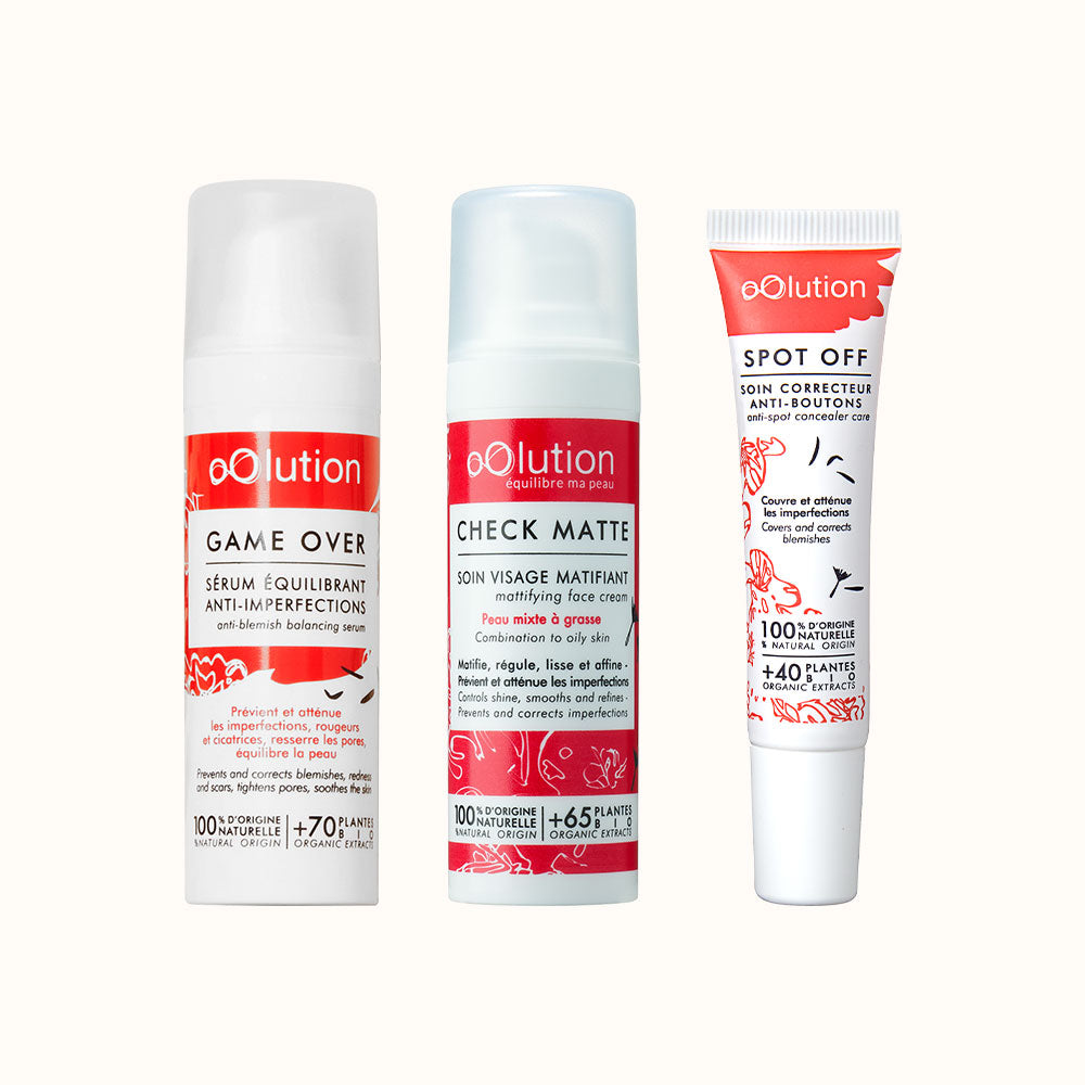 Trio of bestsellers against blemishes