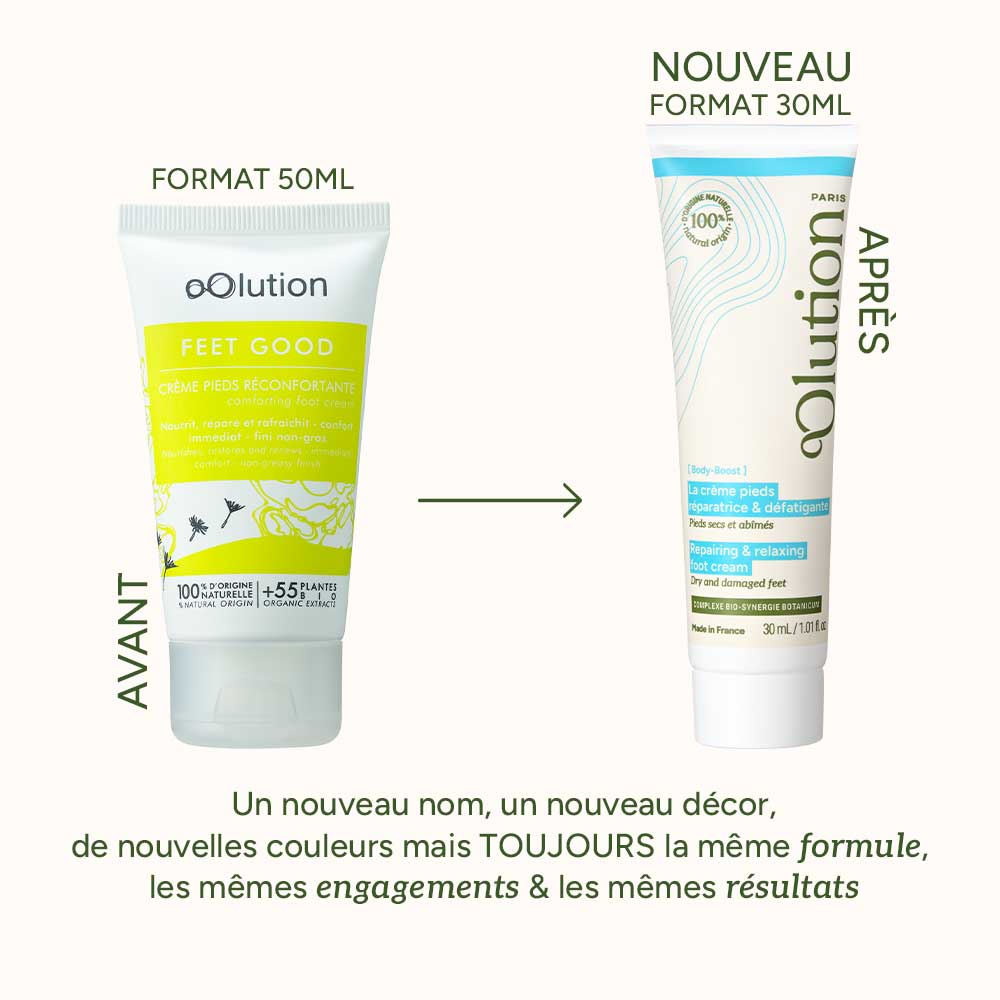 La crème pieds réparatrice & défatigante