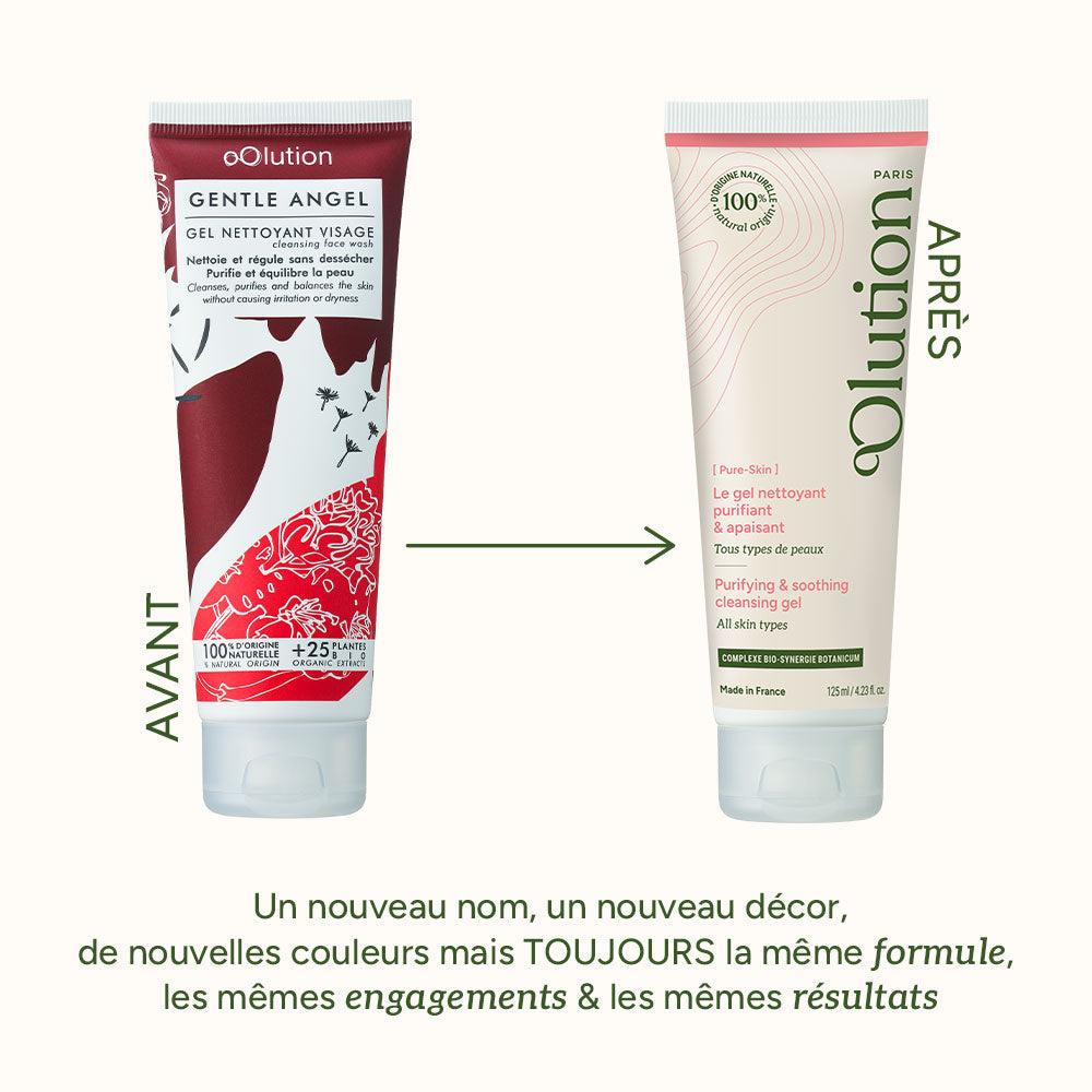 Le gel nettoyant purifiant & apaisant